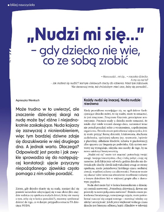 Nudzi mi się …