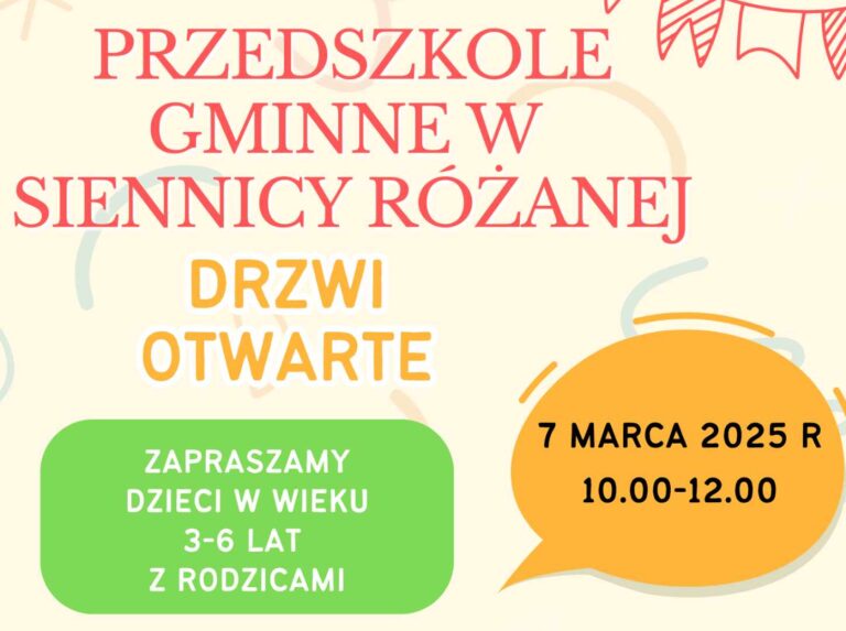 Zapraszamy na ” Dzień Otwarty” w Przedszkolu