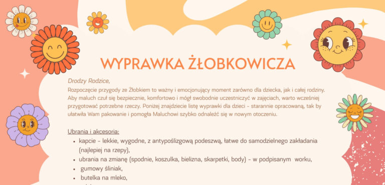 Wyprawka Żłobkowicza 2025/2026