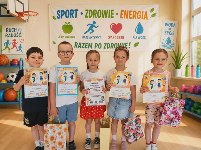 „Motylki” z sukcesem w konkursie plastycznym promującym zdrowy styl życia
